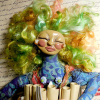 OOAK Art Doll for Self Care - The Wild Woman and her Pocket of Love