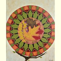 She Holds the Seasons - Original Mandala Painting 12x16