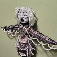 Seven Sisters Pleiades - Electra -  OOAK Celestial Beaded Art Doll