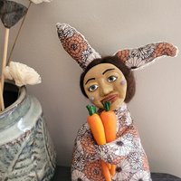 Coco Chanely - OOAK Rabbit Art Doll 