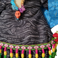 Frida Kahlo OOAK Art Doll - Cloth and Clay Wall Art