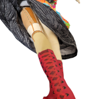 Frida Kahlo OOAK Art Doll - Cloth and Clay Wall Art