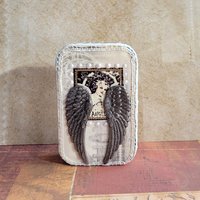 Saint Fra Angelico - Mixed Media Miniature Shrine- Artful Box