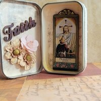 Saint Fra Angelico - Mixed Media Miniature Shrine- Artful Box