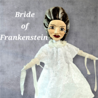 Bride of Frankenstein  - OOAK Art Doll - Spooky Women