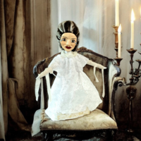 Bride of Frankenstein  - OOAK Art Doll - Spooky Women