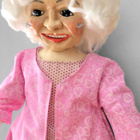 Betty White - OOAK Art Doll with Miniature Tote Bag