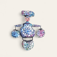 It's all a Balancing Act -   OOAK Beaded  Art Doll 
