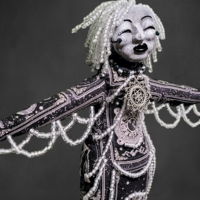 Seven Sisters Pleiades - Electra -  OOAK Celestial Beaded Art Doll