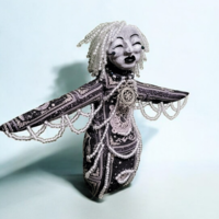 Seven Sisters Pleiades - Electra -  OOAK Celestial Beaded Art Doll