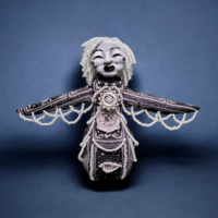 Seven Sisters Pleiades - Electra -  OOAK Celestial Beaded Art Doll