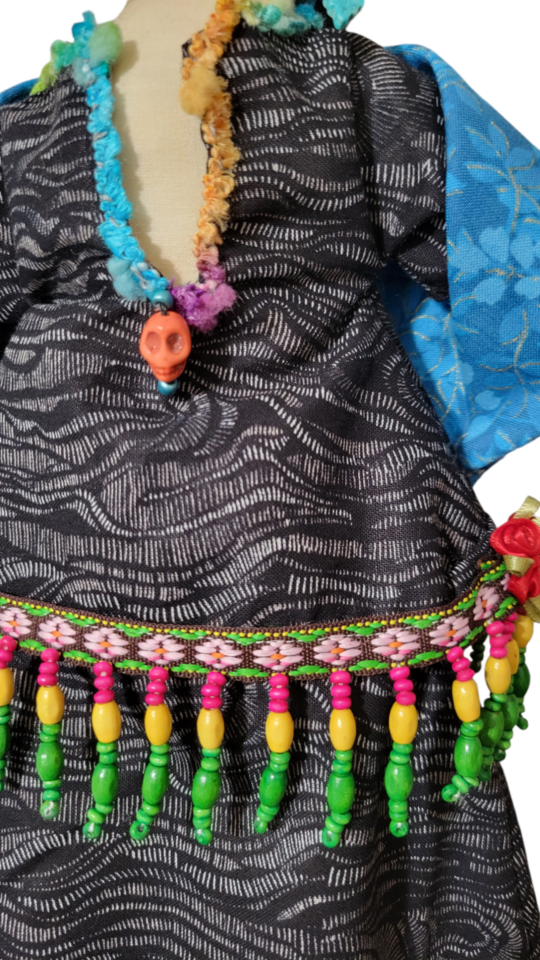 Frida Kahlo OOAK Art Doll - Cloth and Clay Wall Art