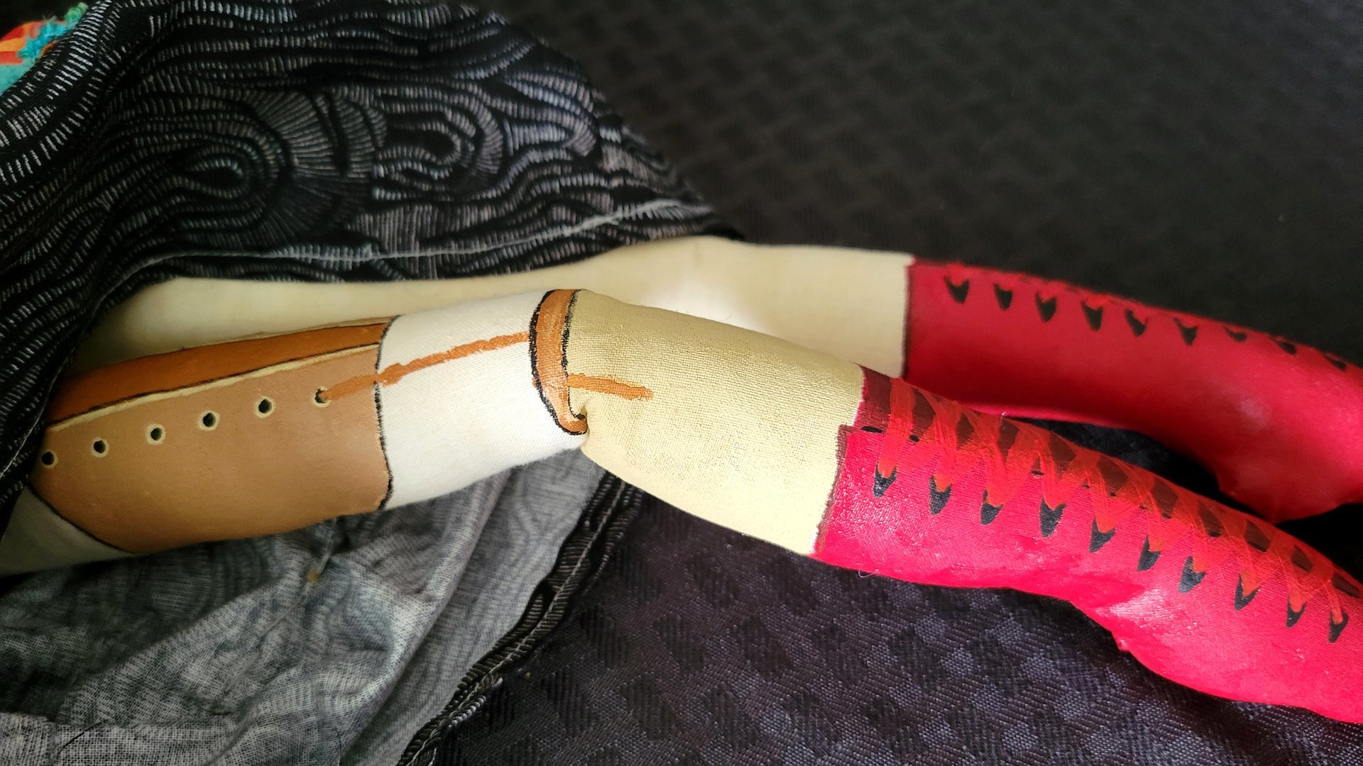 Frida Kahlo OOAK Art Doll - Cloth and Clay Wall Art