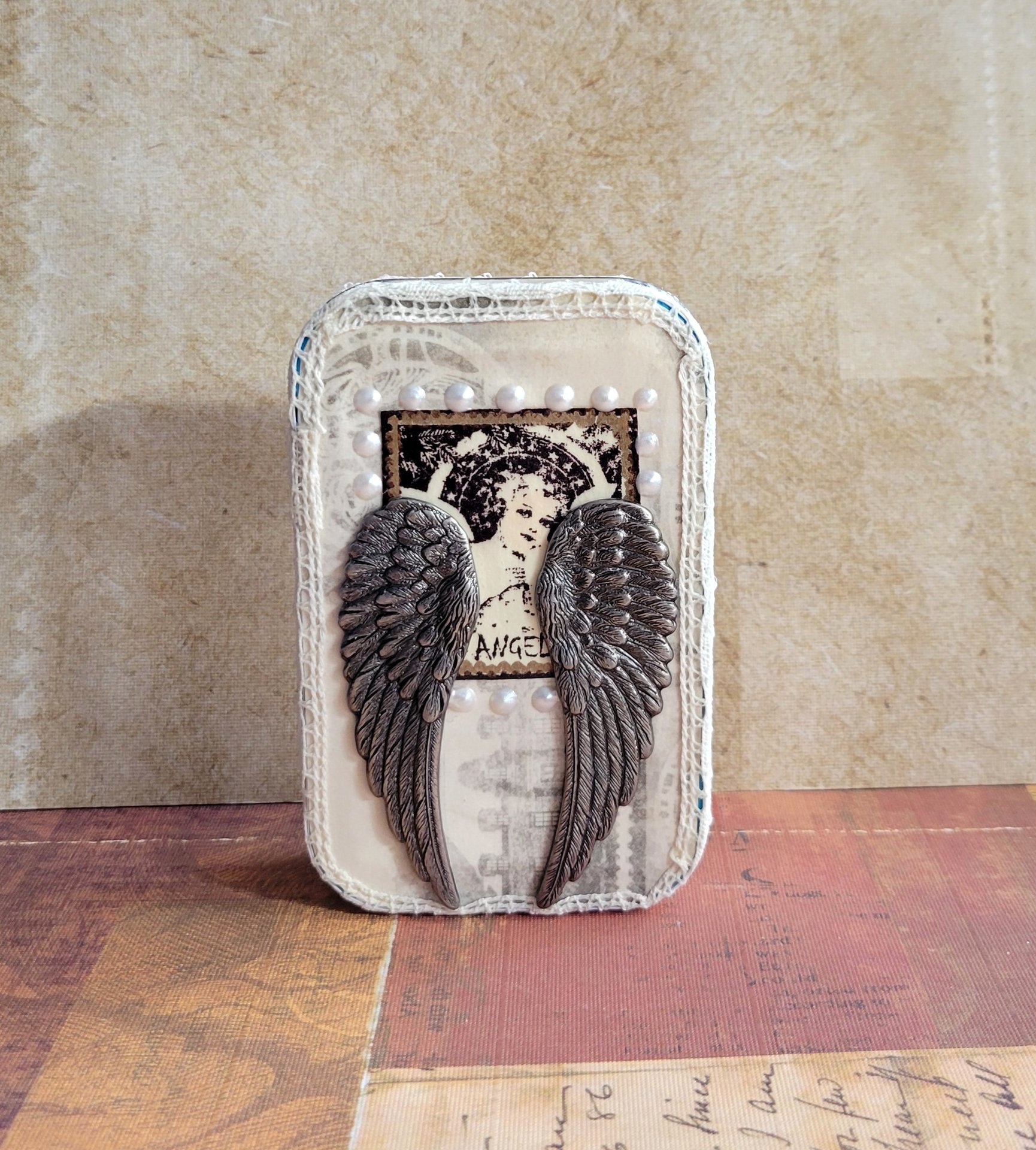 Saint Fra Angelico - Mixed Media Miniature Shrine- Artful Box