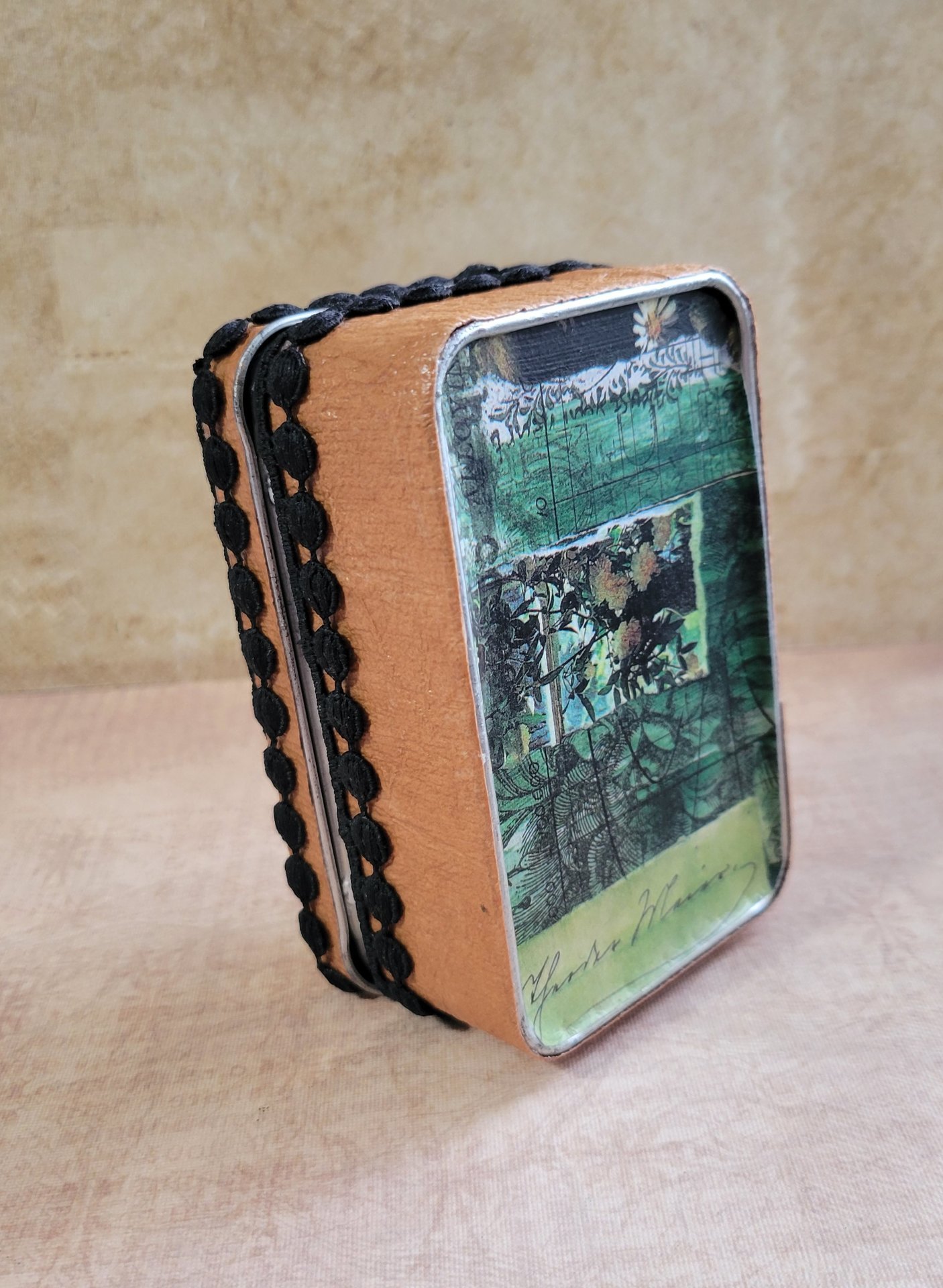 Frida Kahlo -  Mixed Media Miniature Shrine  - Altered Box