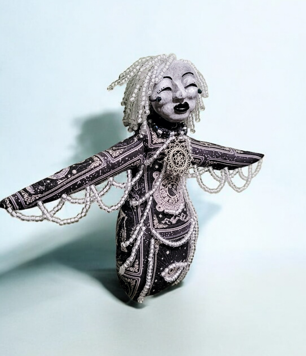 Seven Sisters Pleiades - Electra -  OOAK Celestial Beaded Art Doll