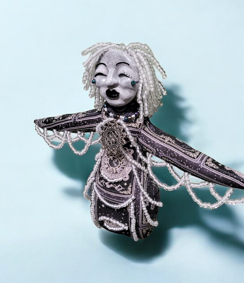 Seven Sisters Pleiades - Electra -  OOAK Celestial Beaded Art Doll