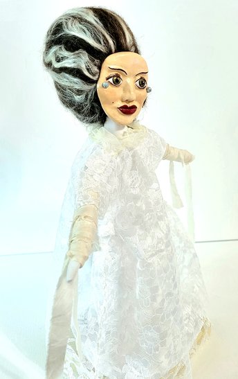 Bride of Frankenstein  - OOAK Art Doll - Spooky Women
