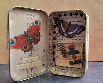 Writer's Bliss - Mixed Media Miniature Shrine - Artful Box